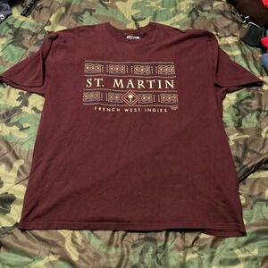 Vintage 90s St‎ Martin graphic tee Lee sport